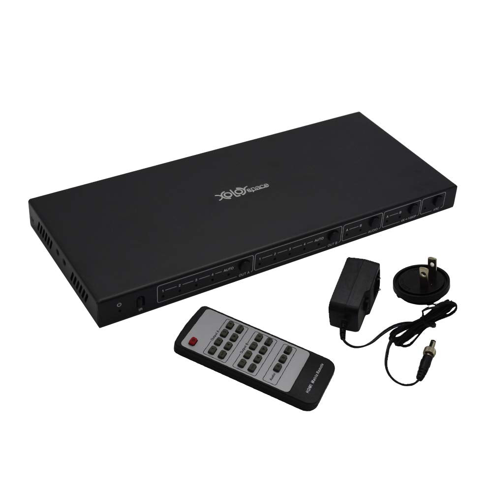 4X2 4K 60HZ HDMI Matrix Switcher with Audio Extractor A589409