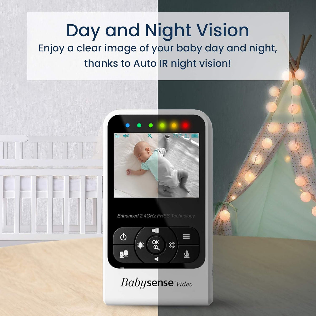 Video Baby Monitor with Camera and Audio, Two Cameras, Night Vision, Two Way Talk O2347