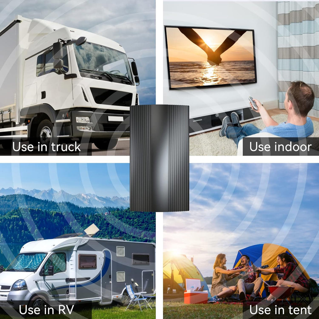 Digital TV Antenna 400 Miles Range Indoor Outdoor 4K 1080P HD with Amplifier Signal Booster G829