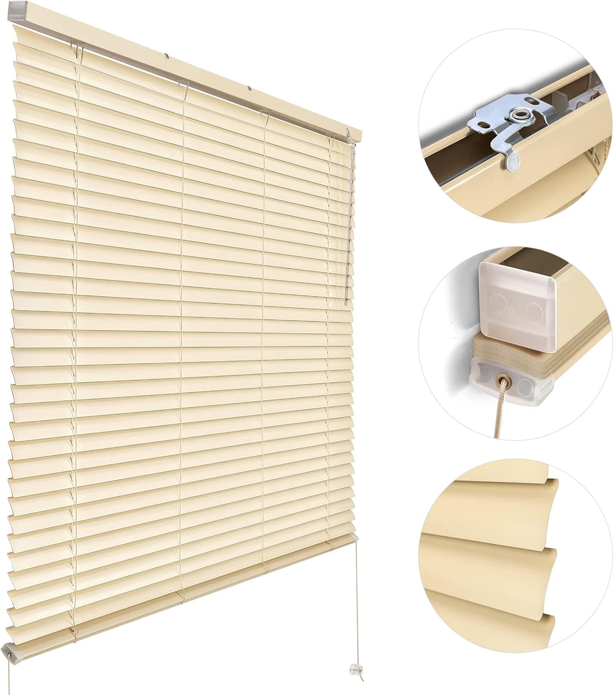 Dimmable Cordless RV Window Shade 50”W x 32”L L456887
