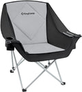 Oversized Folding Camping Chair Black G351091