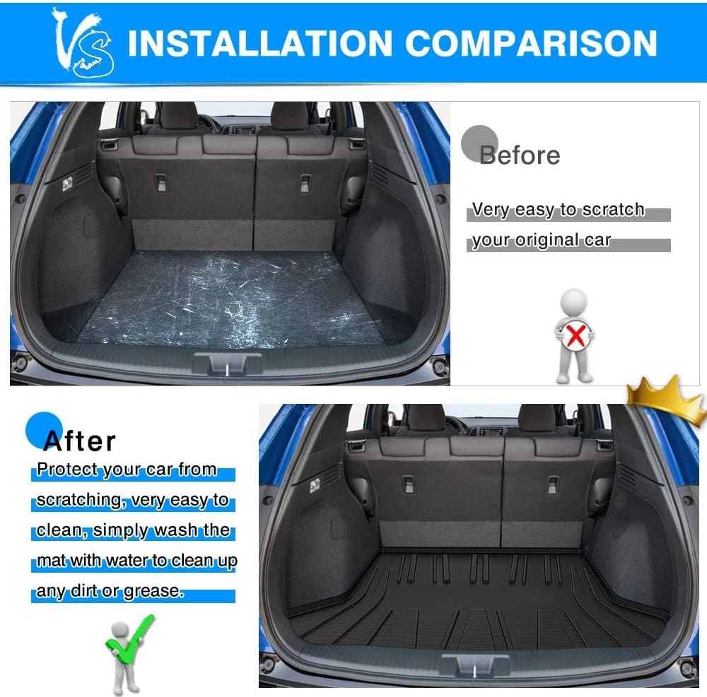 Custom Fit Cargo Mat for Honda HRV 2016-2022 Black E1636