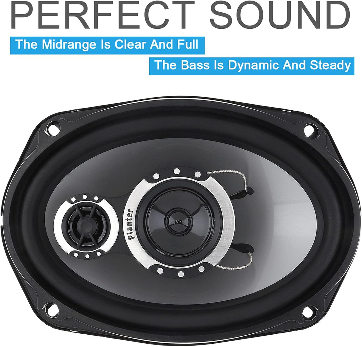6''x 9'' 1000 Watt Max 3-Way Coaxial Speakers (2 Pack) N311