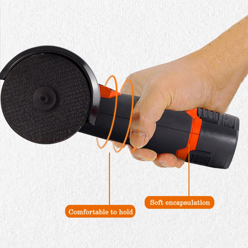 12V Cordless Angle Grinder Kit 3 Inch 19500 rpm with 2 1300mAh Lithium-Ion Battery E441893