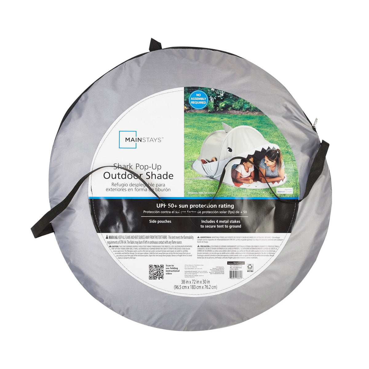 Shark Pop up Shade Tent UPF 30+ T934