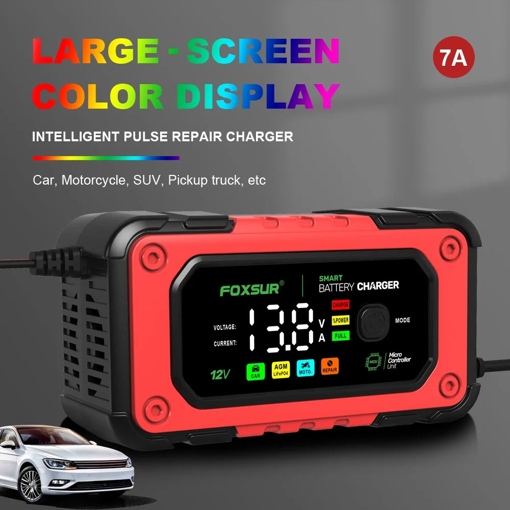 12V 7A Car Battery Charger Maintainer Q609204