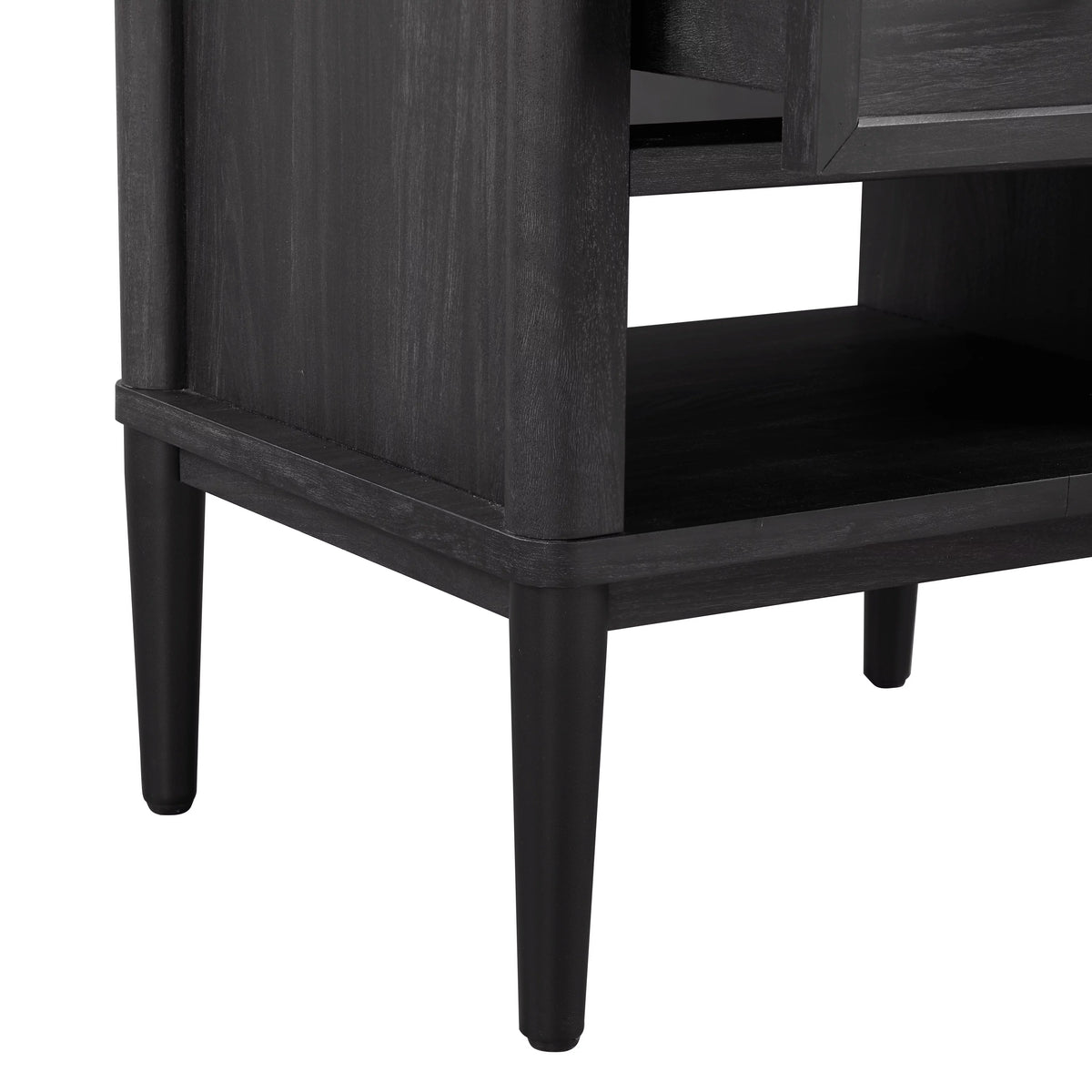 2 Drawer Charcoal Finish Nightstand K4990