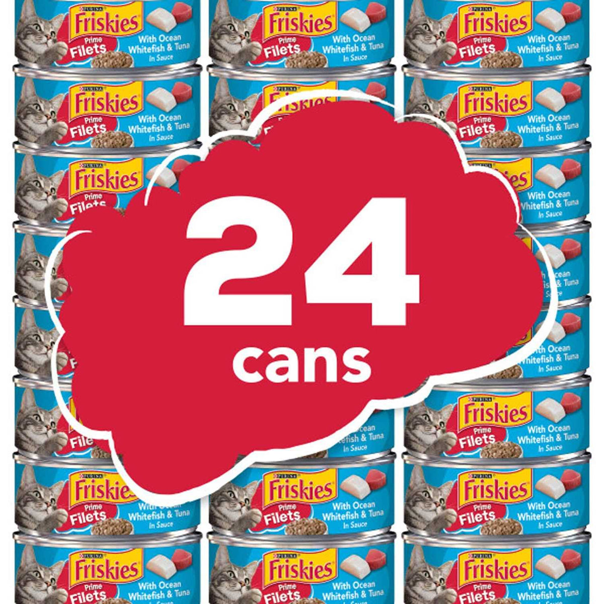 With Ocean Whitefish & Tuna in Sauce Wet Cat Food W2805