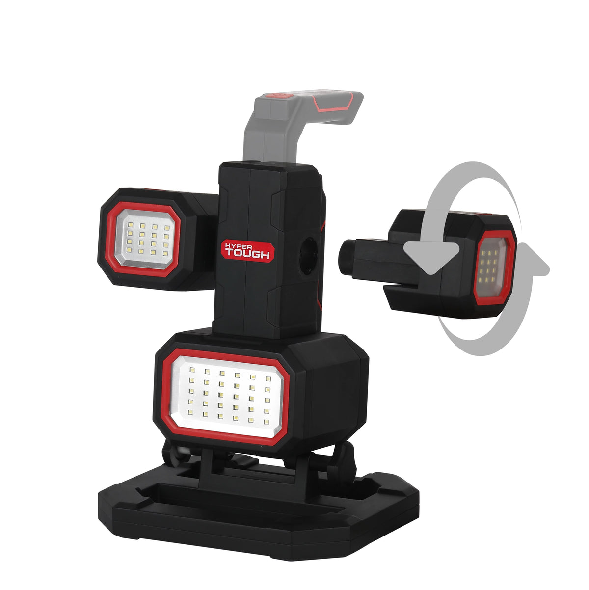 2000-Lumen LED Rechargeable Work Light & Detachable Spotlight C786448