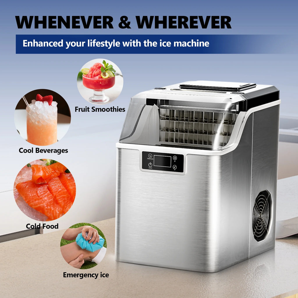 Portable Ice Cube Maker Machine Countertop E8341