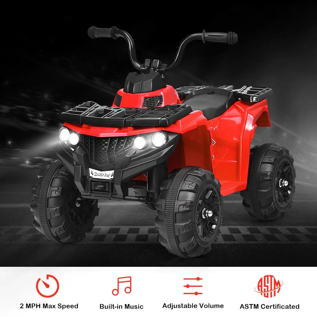 6V Battery Powered Kids Ride On ATV 4-Wheeler Quad H5371