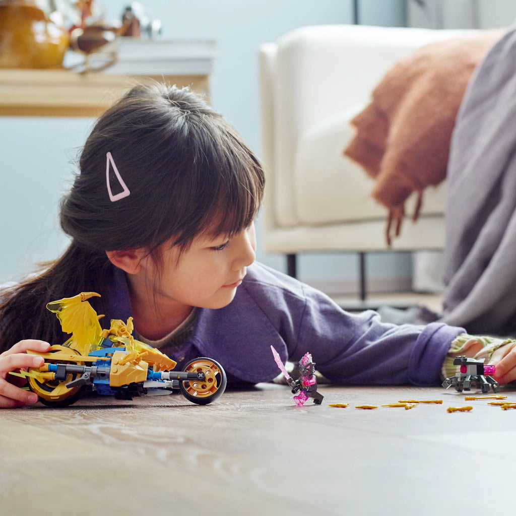 Toy Motorcycle with Dragon and Spider Figure I494851