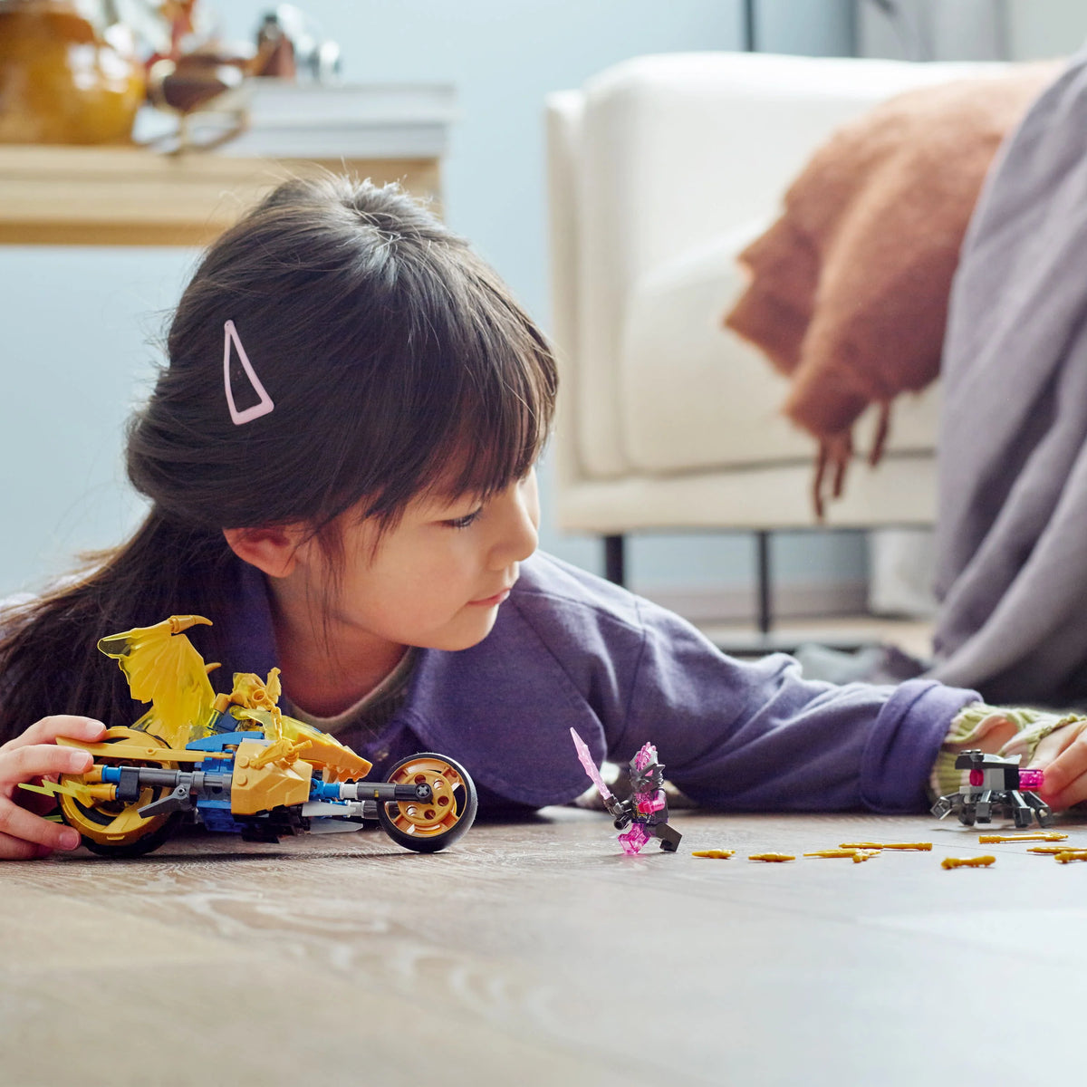 Toy Motorcycle with Dragon and Spider Figure I494851