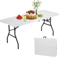 6ft Folding Plastic Table with Carrying Handle S6984