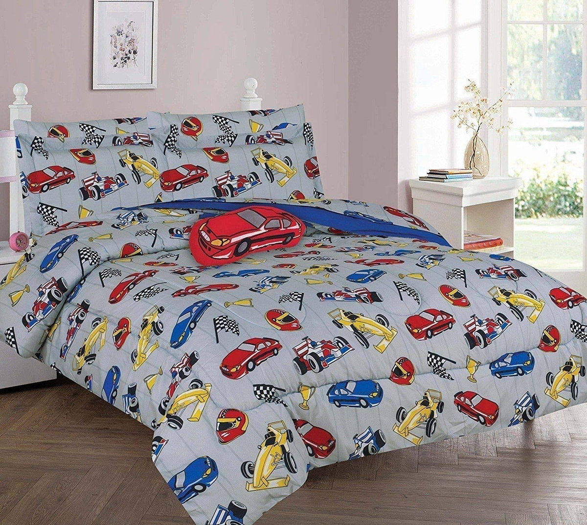 Twin Full 8 Pcs Comforter Set with Toy K114808