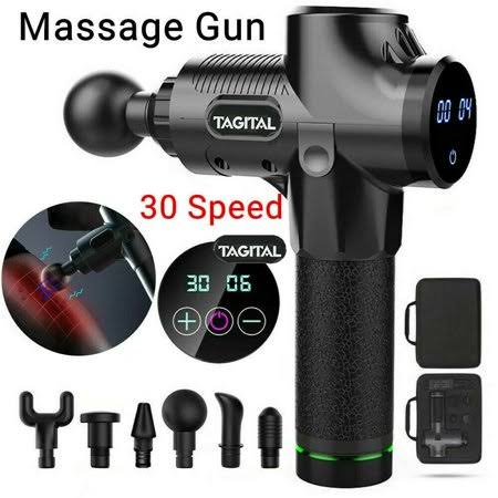 6 Heads 30 Speeds Handheld Percussion Massager P47155