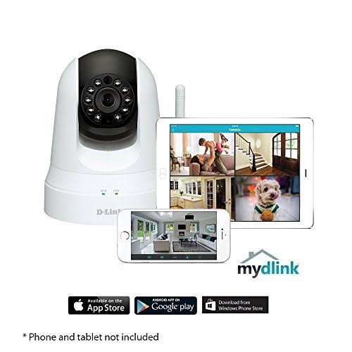 Pan Tilt Wi-Fi Camera White L762741
