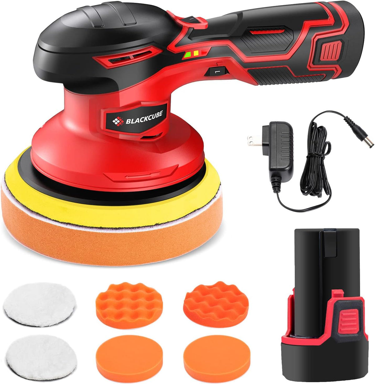 Cordless Car Buffer Polisher with 12V 2.0Ah Battery I44040