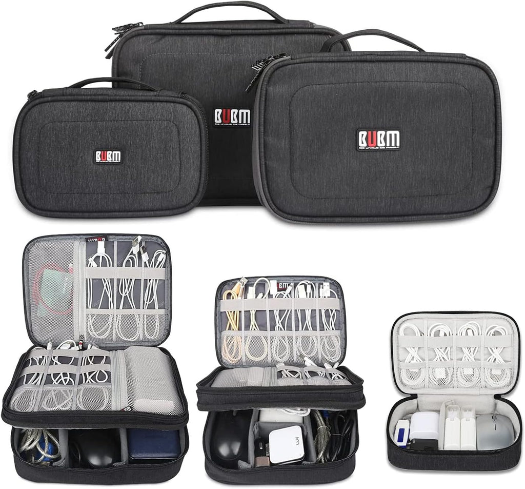 3 Pcs Electronic Organizer Bag Pouch W132095
