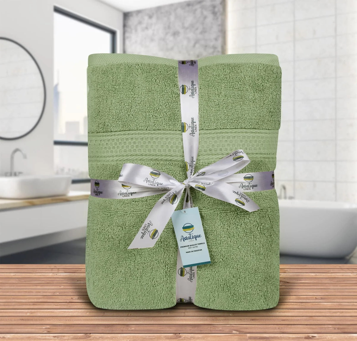 8 Piece Beige 650 GSM 100% Cotton Bath Towels Set W593