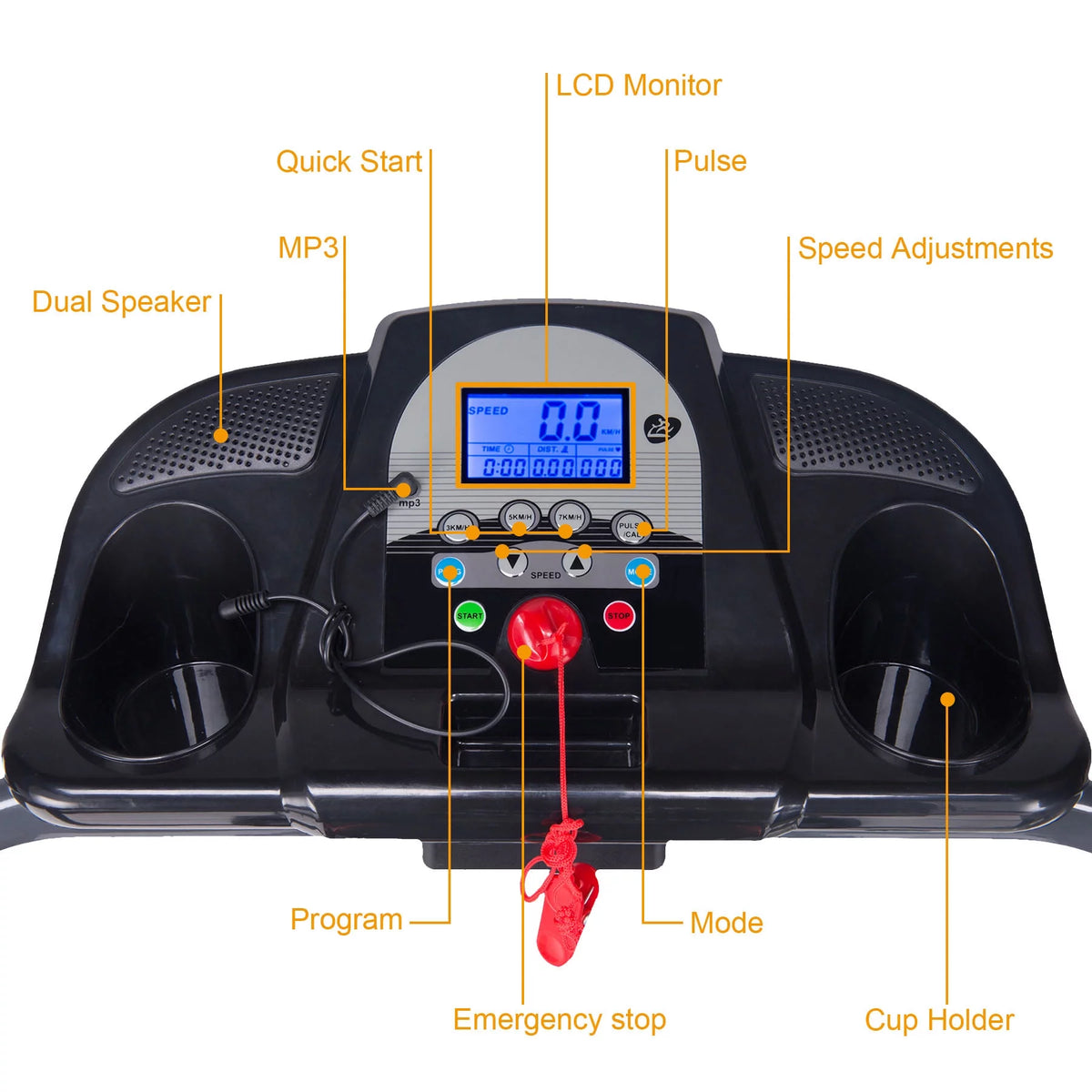 Foldable Incline Motorized Treadmill X276