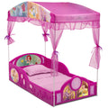 Pink Kids Plastic Storage Toddler Bed V61743