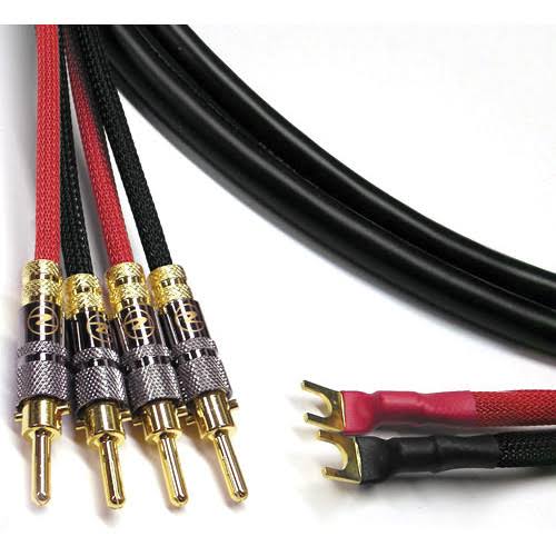 11 AWG Speaker Cable 2 Spade to 4 Banana J775