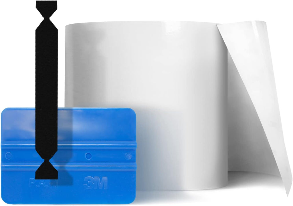 Clear Vinyl Wrap Film with Squeegee and Felt Applicator G792976