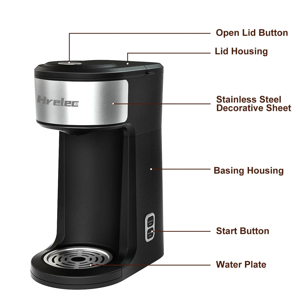 2-Way Single Serve Coffee Maker with 8-14 oz Brew Size M482429