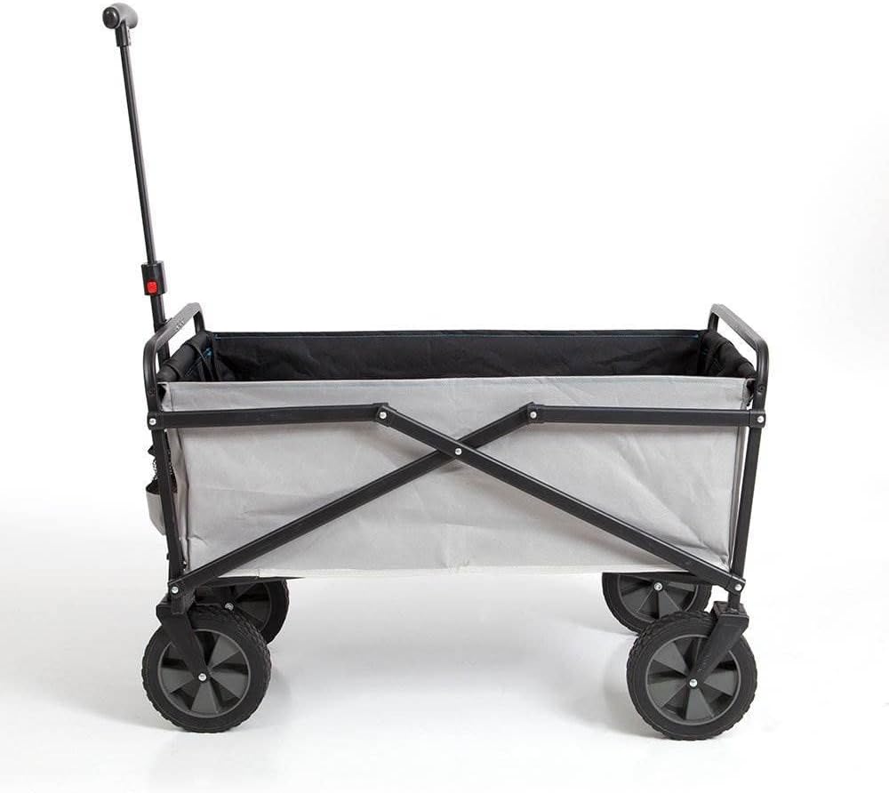 Lightweight Steel Frame Folding Utility Wagon Cart with Pockets L7566