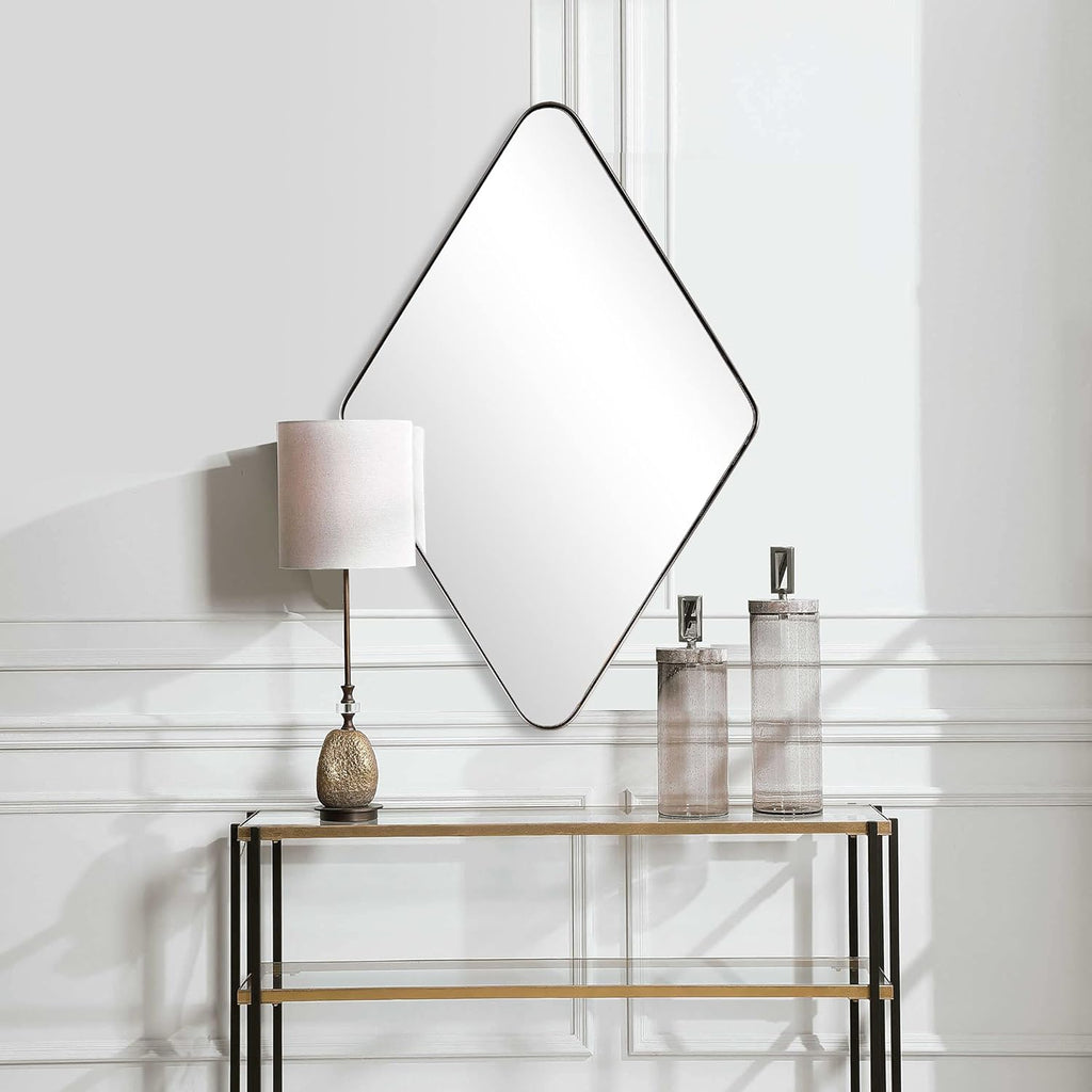 24x36 Inch Black Antique Wall Mirror G4179