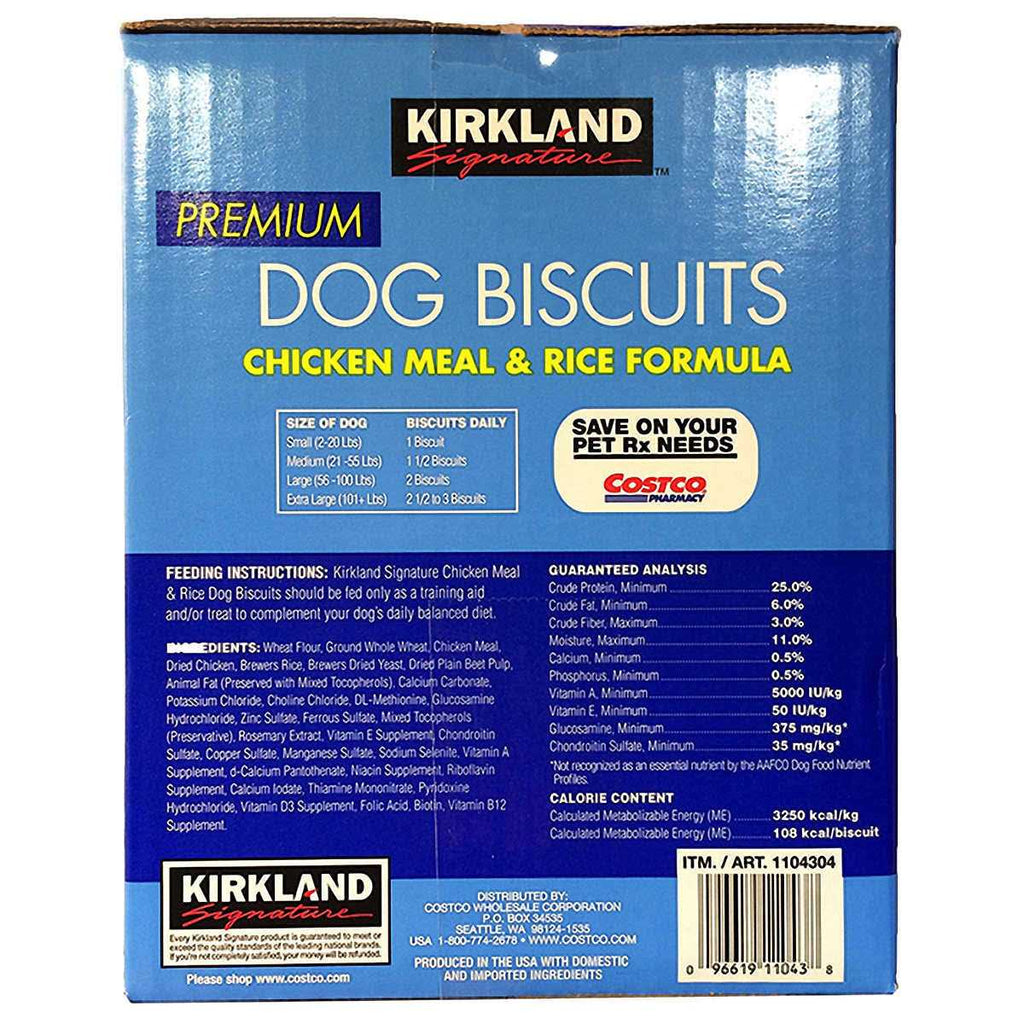 Chicken Meal & Rice Formula Dog Biscuits B1390