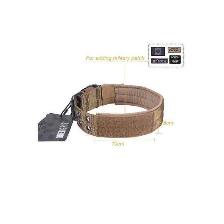Adjustable Dog Collar with Metal D Ring Buckle T373757