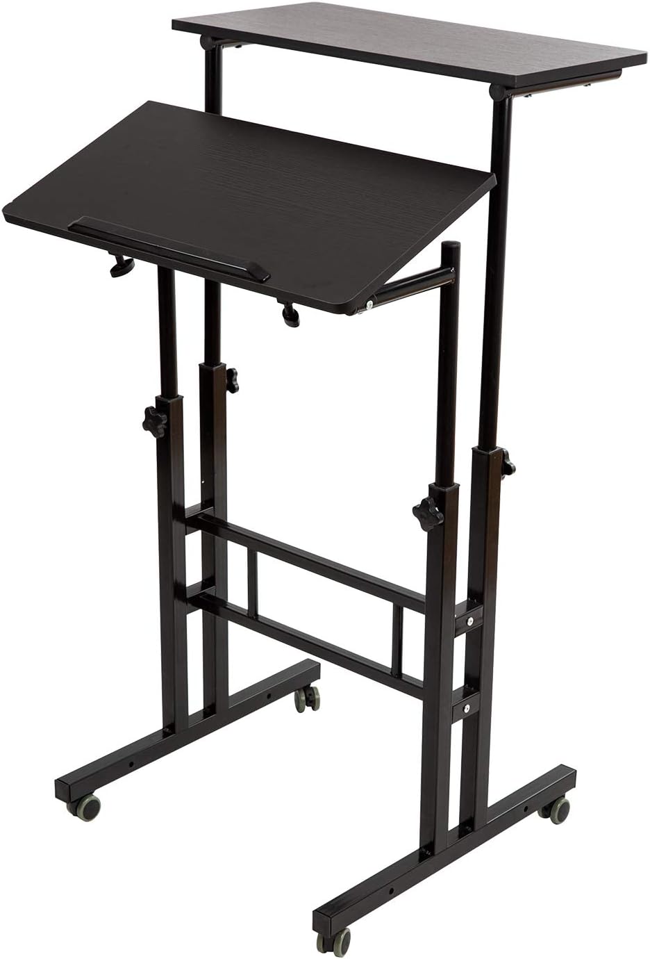 Adjustable Mobile Standing Desk with Wheels Z828