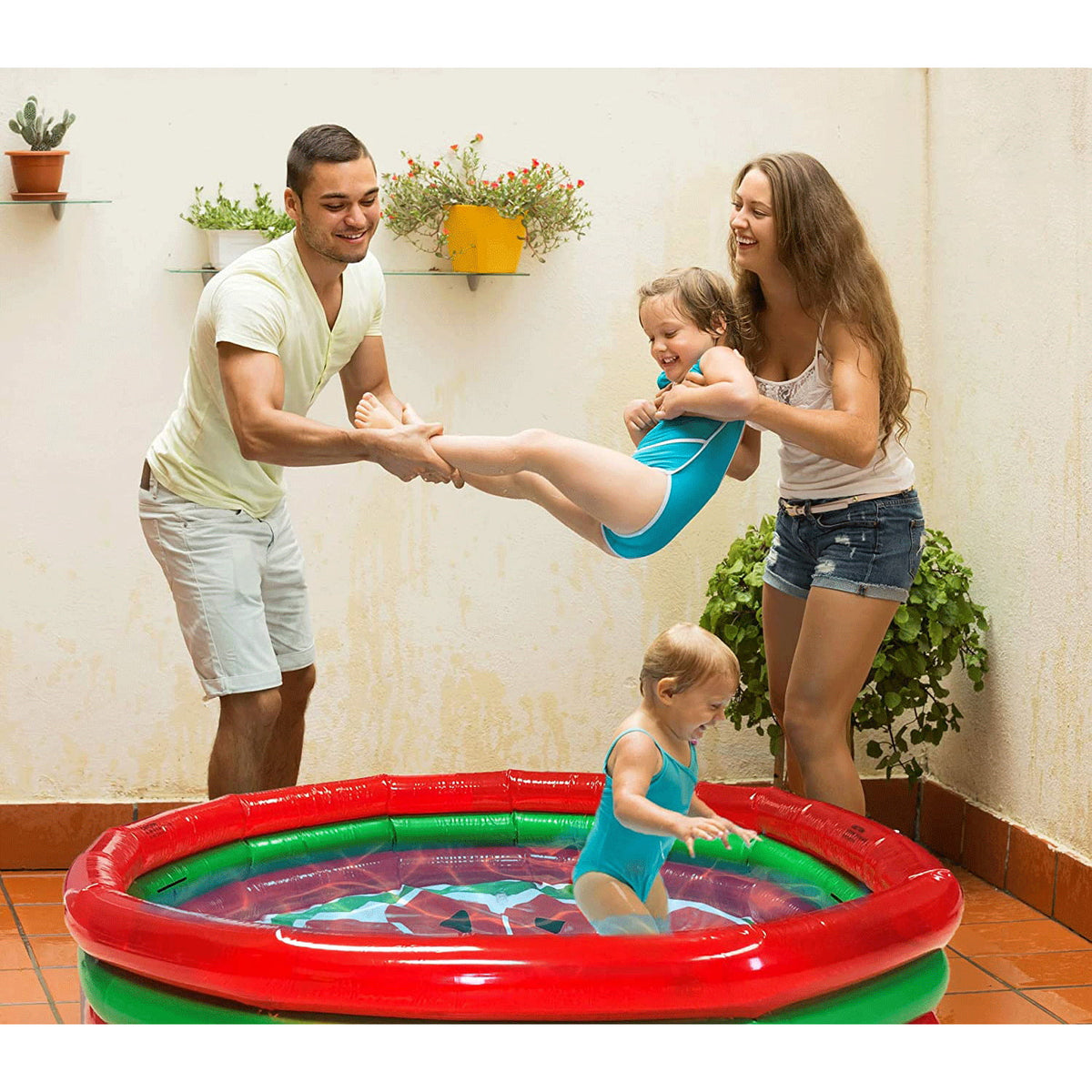 53 Gallon Inflatable Kiddie Swimming Pool Set N941