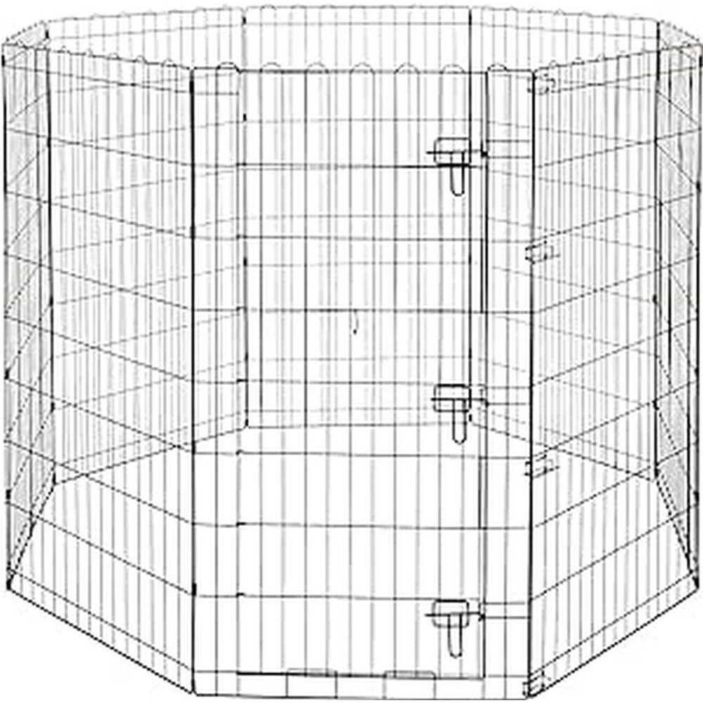 Foldable Metal Pet Dog Exercise Pen with Gate D609