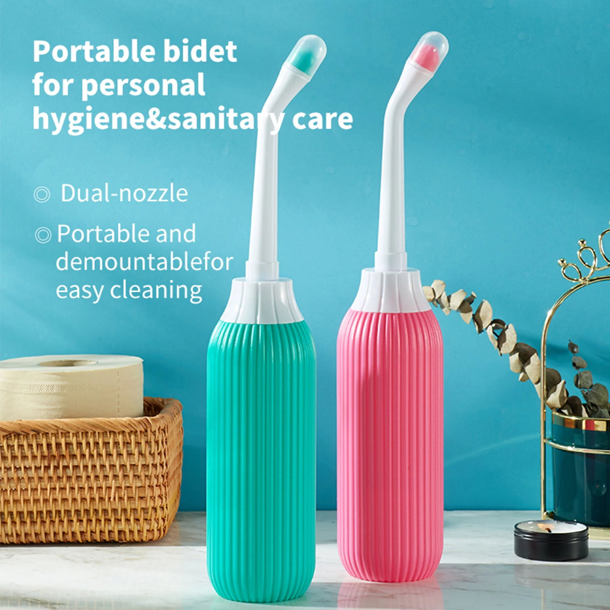 2 Pack Portable Travel Bidet Bottle with Travel Bag J52512