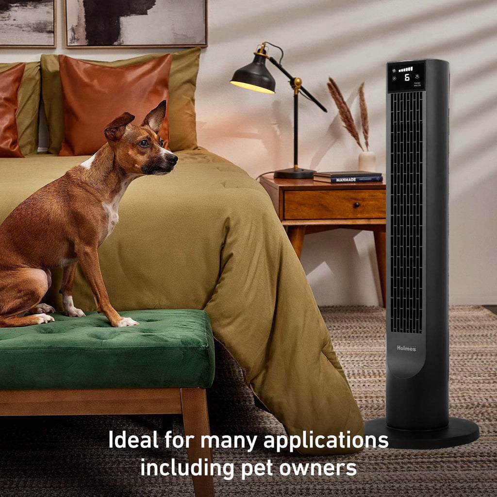 Black Oscillating Digital Tower Fan D1151