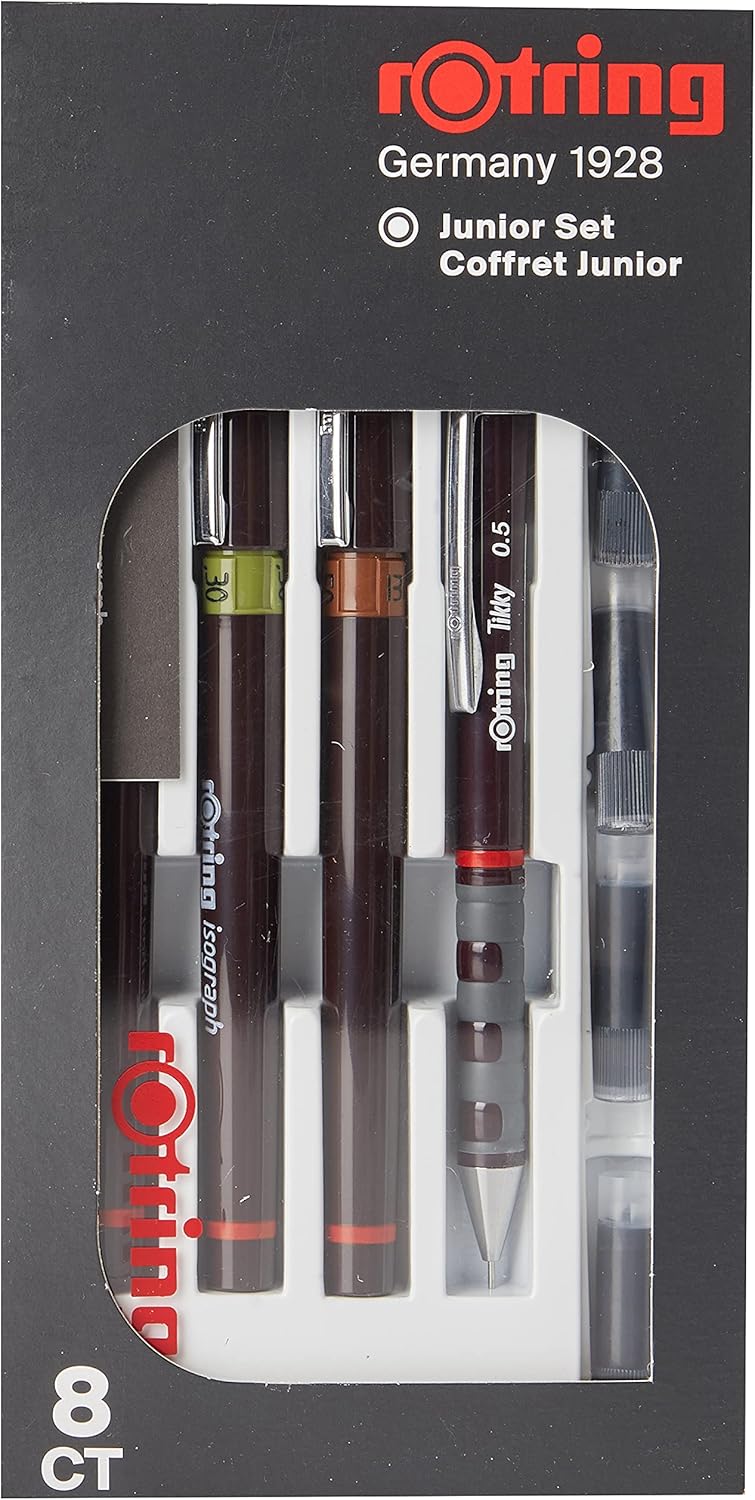 3X Technical Pens (0.20mm, 0.30mm, 0.50mm) + Accessories K527247