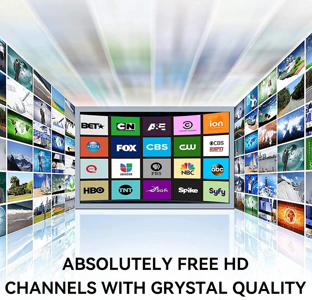 Digital TV Antenna 400 Miles Range Indoor Outdoor 4K 1080P HD with Amplifier Signal Booster G829