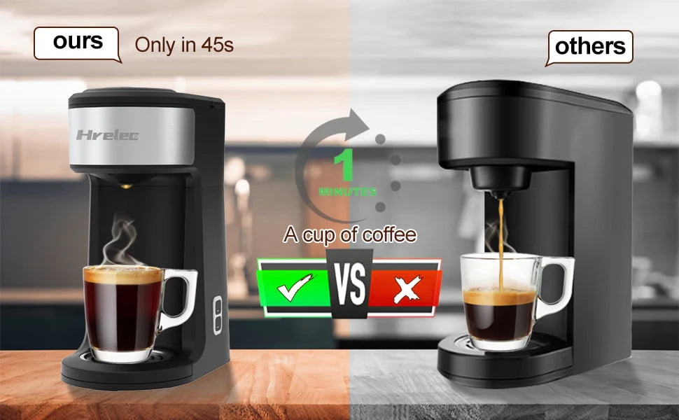 2-Way Single Serve Coffee Maker with 8-14 oz Brew Size M482429