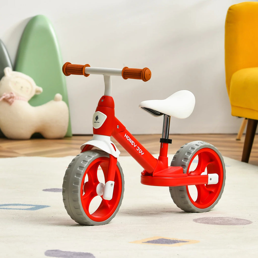 Kids Balance Bike with Feetrests Red D1859