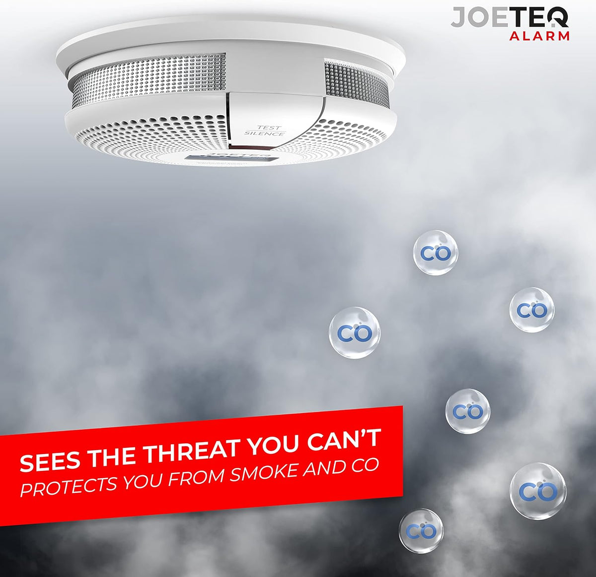 2-in-1 Smoke and Carbon Monoxide Detector 10 Year Battery Operated L770439