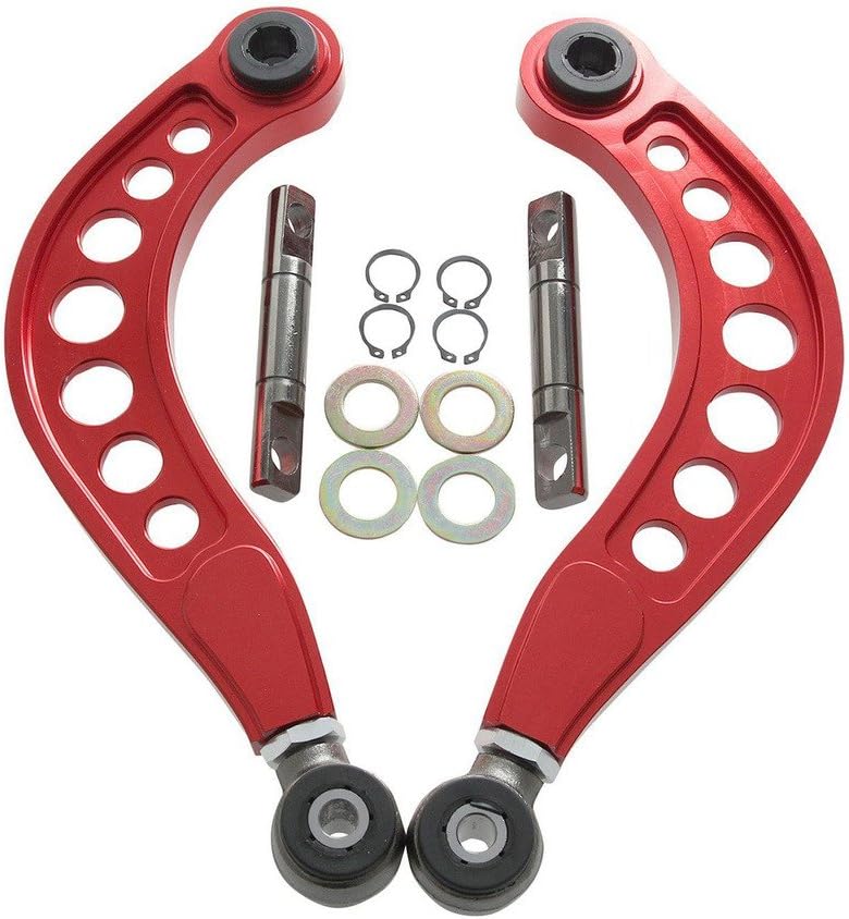 2PCS Rear Adjustable Upper Camber Kit Silver E7213