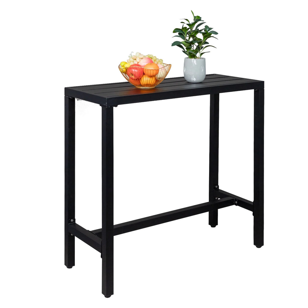 Black Iron Adjustable Bar Table F936