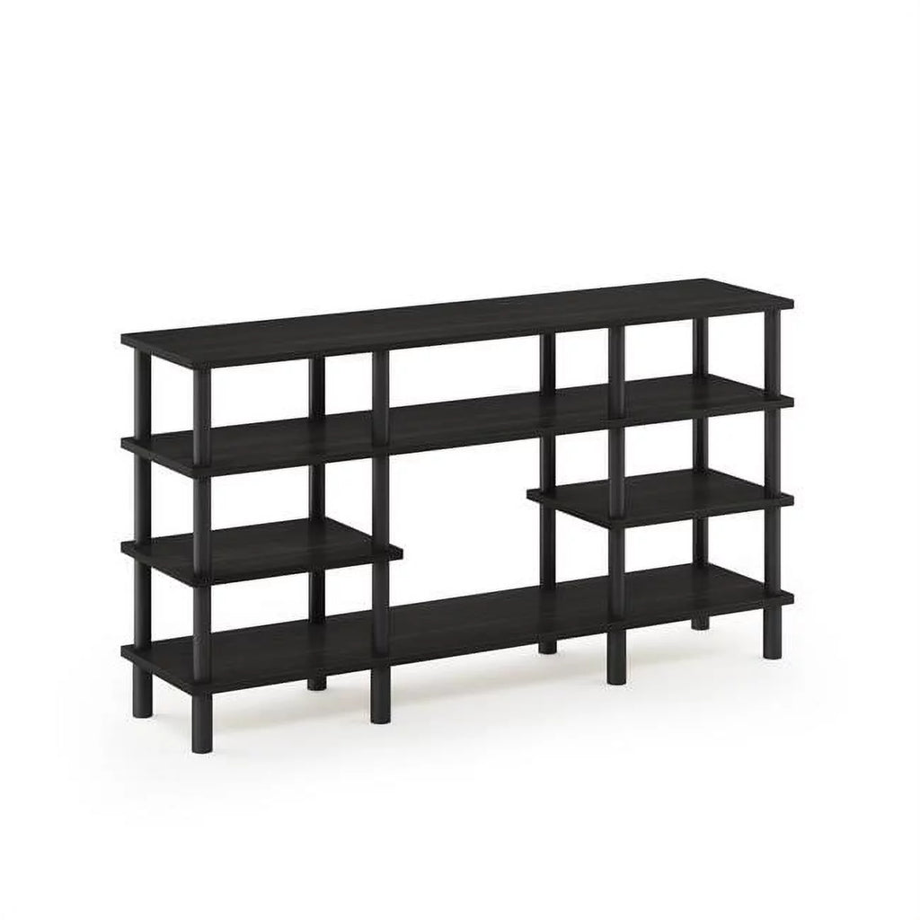 4-Tier Espresso Black TV Stand L89837