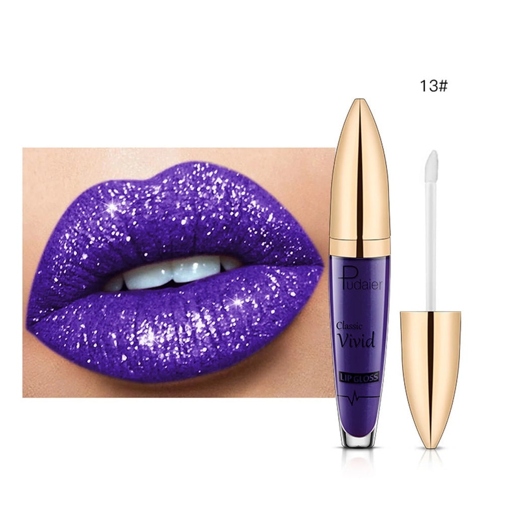 Shiny Long Lasting Glitter Lipstick, 5ml Y8699