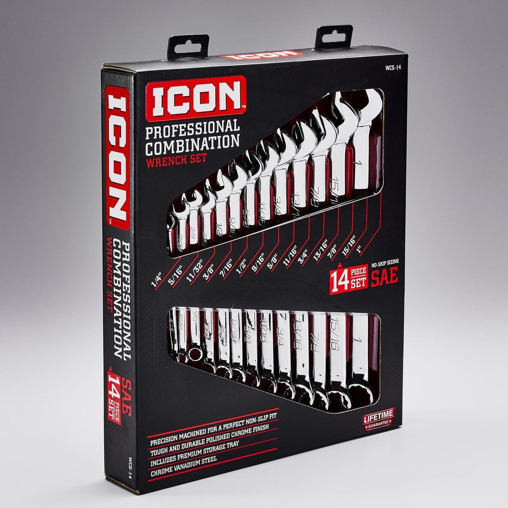 14 Piece SAE Combination Wrench Set D71358