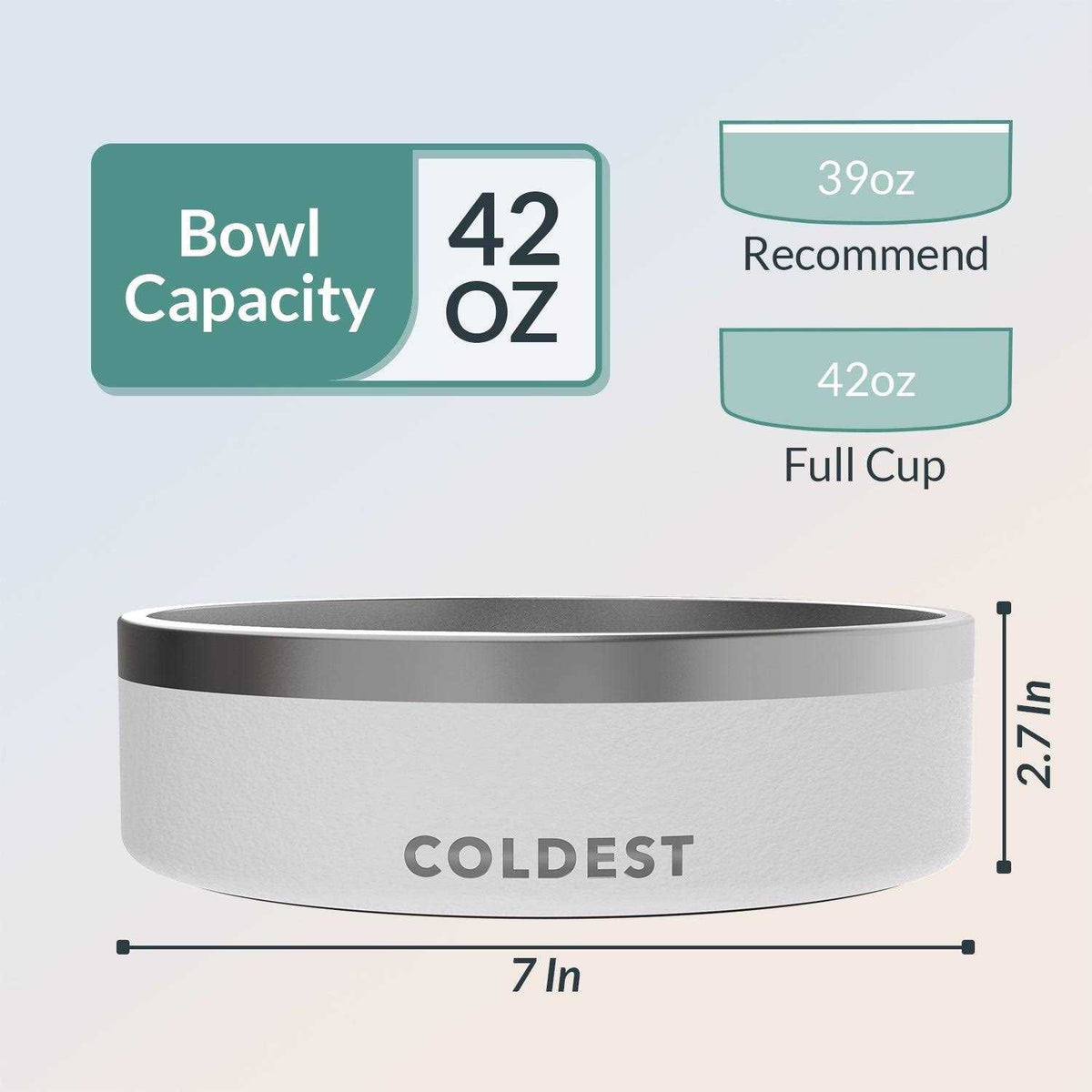 Stainless Steel Non Slip Insulated Dog Bowl N428677