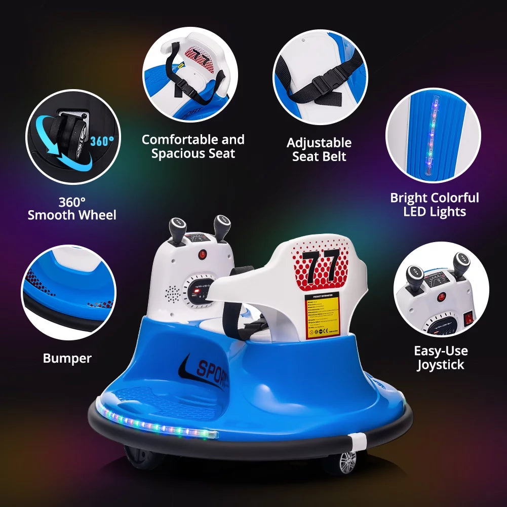6V Kids Ride on Bumper Car with Remote Control Z590457